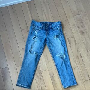 Stylish Blue denim cropped Women Jeans
